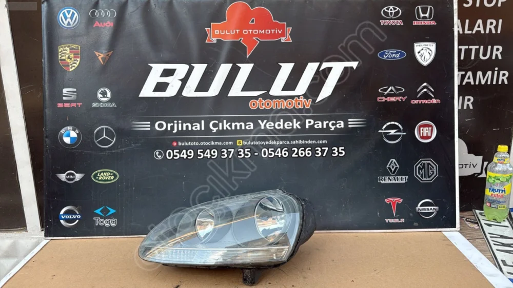 Orjinal Çıkma VW Golf 5 Sol Ön Far - Oto Yedek Parça